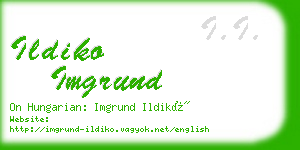 ildiko imgrund business card